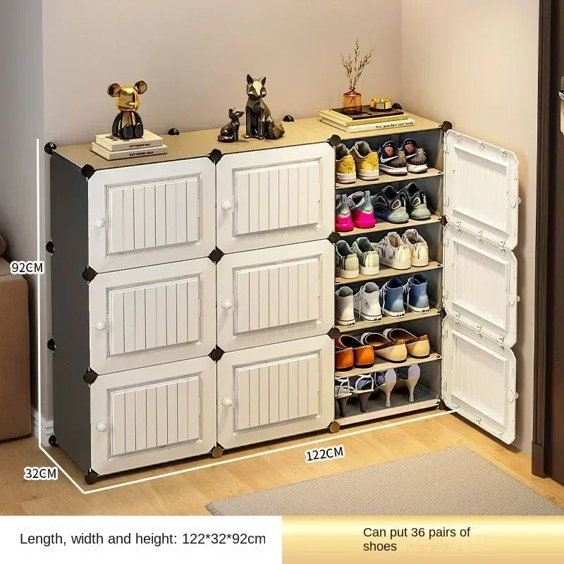 Modern Shoe Rack Cabinet – Hallway & Entryway Shoes Organizer