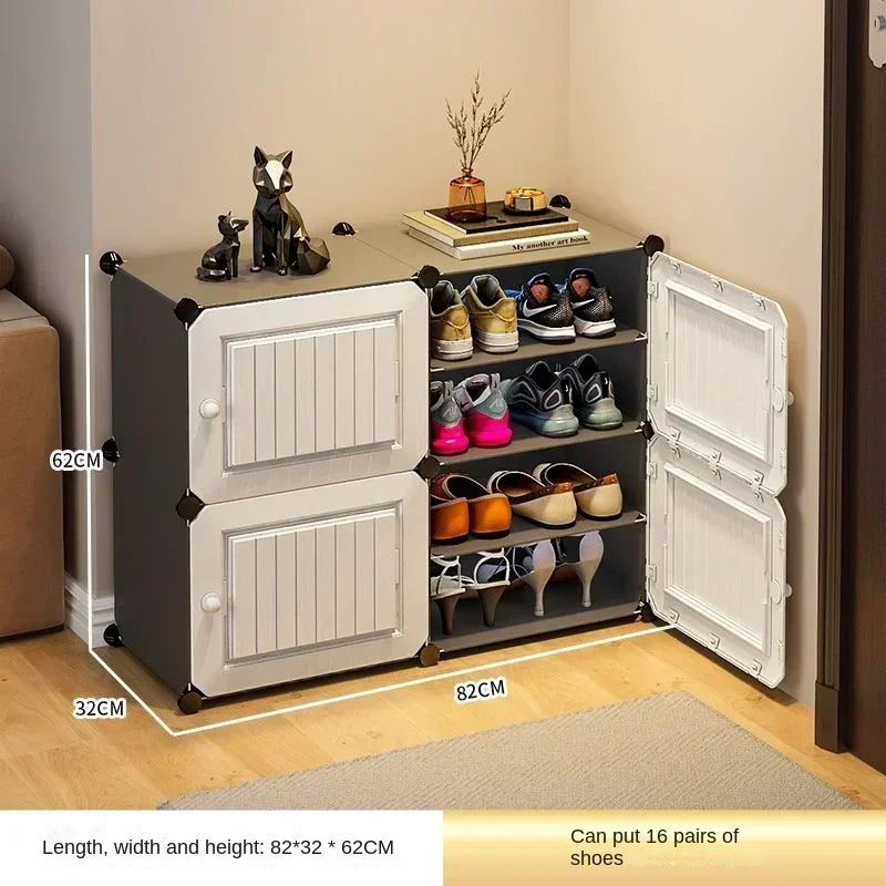 Modern Shoe Rack Cabinet – Hallway & Entryway Shoes Organizer