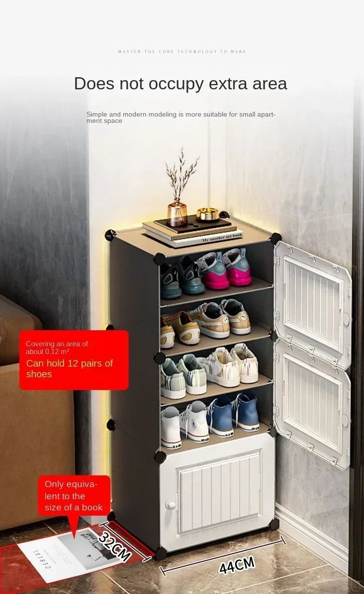 Modern Shoe Rack Cabinet – Hallway & Entryway Shoes Organizer