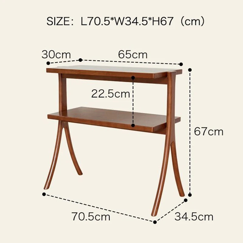 Modern Wooden Coffee Table – Portable Sofa Side Table with Storage for Living Room