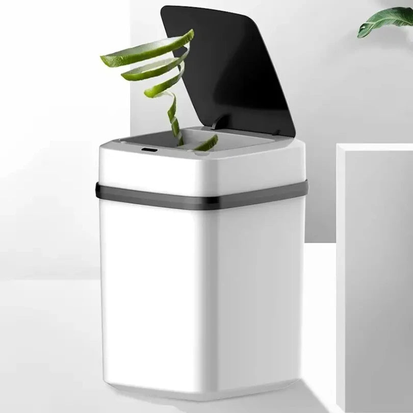 13L Smart Touch Kitchen & Bathroom Trash Bin – Hands-Free Garbage Can
