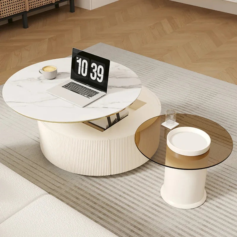 Modern Living Room Furniture Set – Coffee Table & TV Stand with Luxury Design