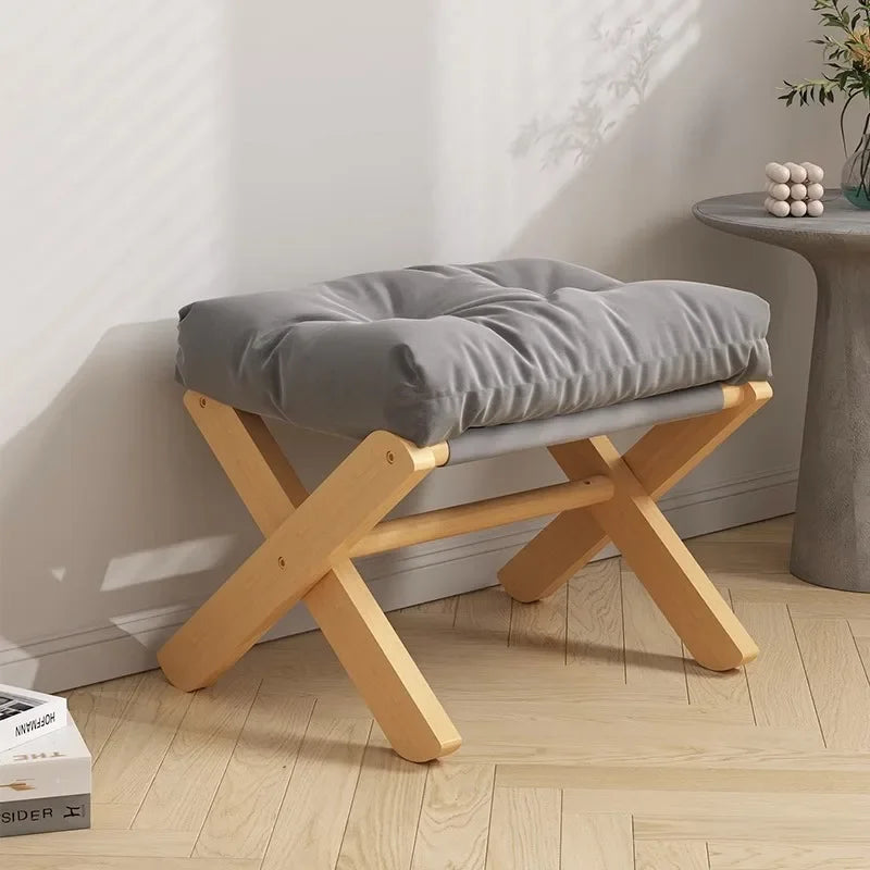 Portable Folding Footrest Stool – Multifunctional Sofa & Shoe Changing Stool
