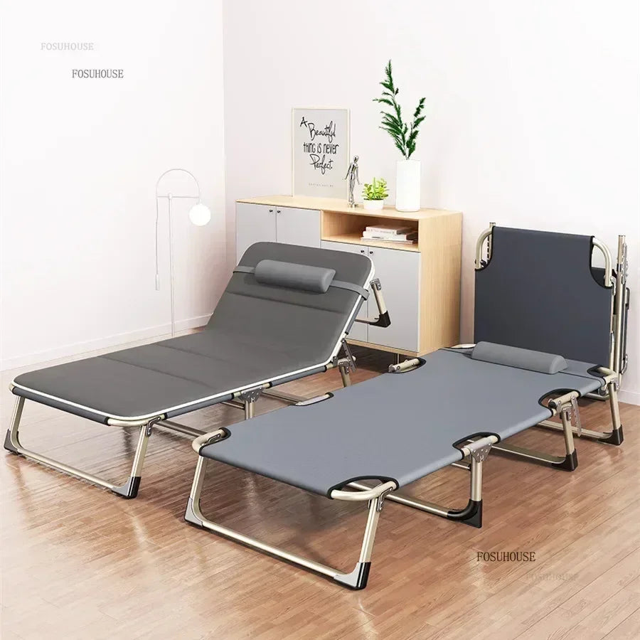Portable Folding Bed – Comfortable Single Bed for Bedroom, Dorm & Camping