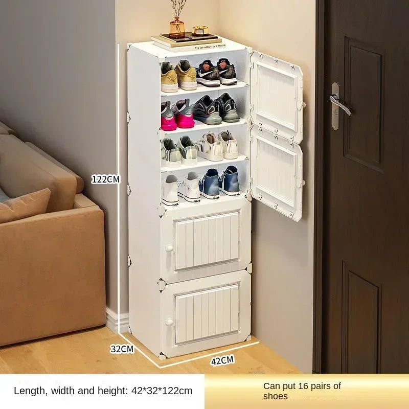 Modern Shoe Rack Cabinet – Hallway & Entryway Shoes Organizer